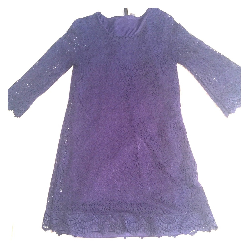 H & M Blue Lace Dress